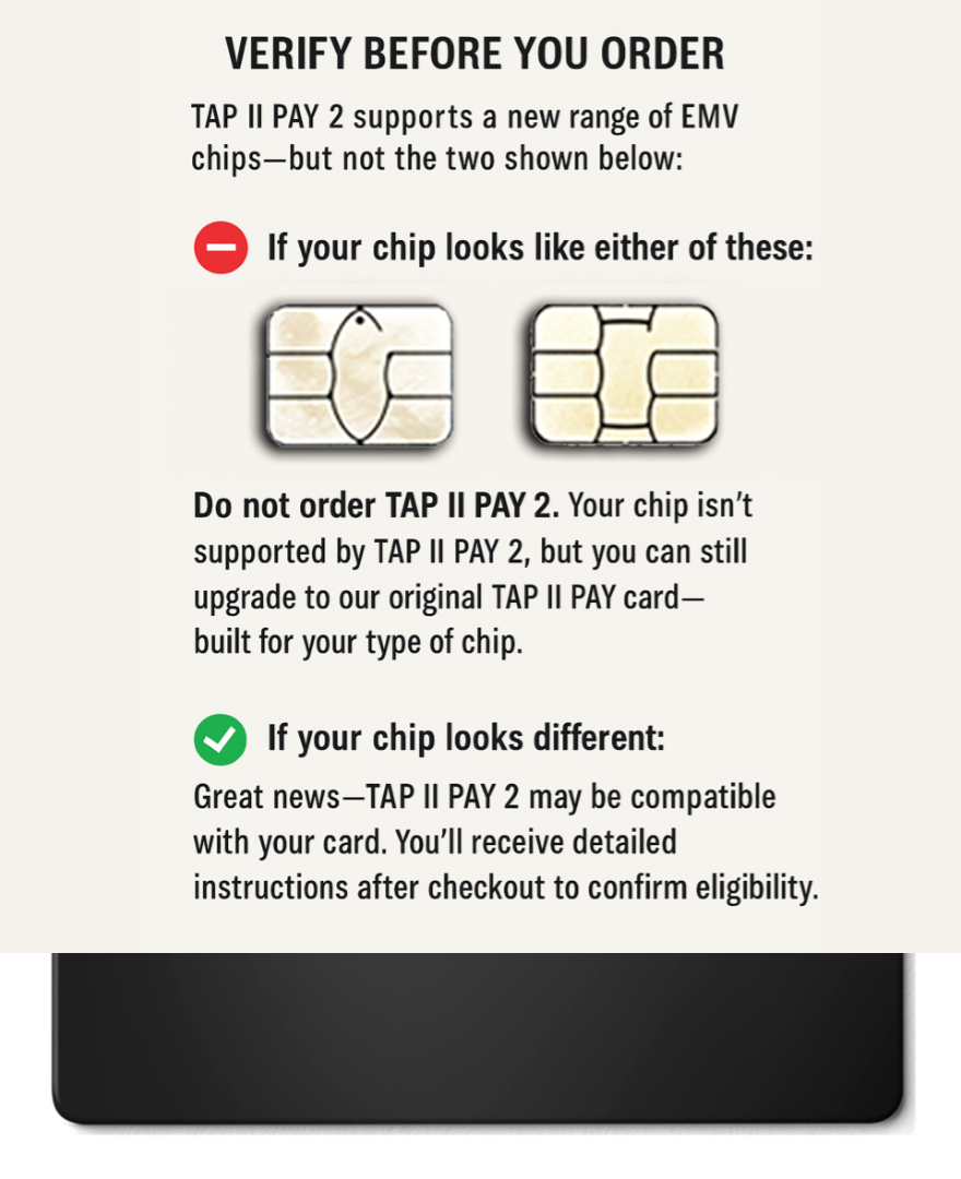 TAP II PAY 2 | Customize Your Own
