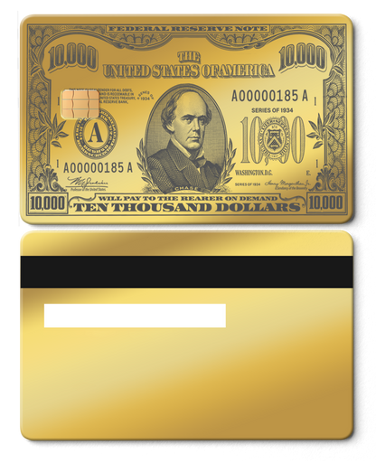 $10,000 Bill Card