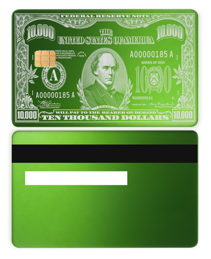 $10,000 Bill Card
