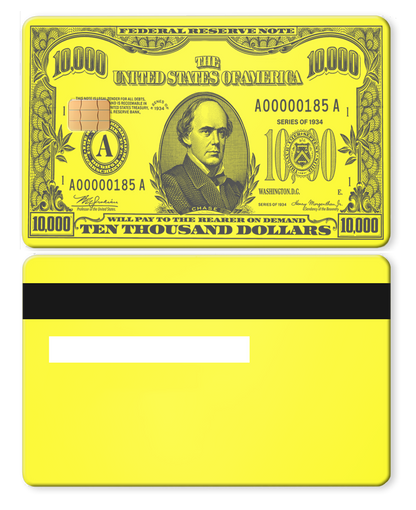 $10,000 Bill Card