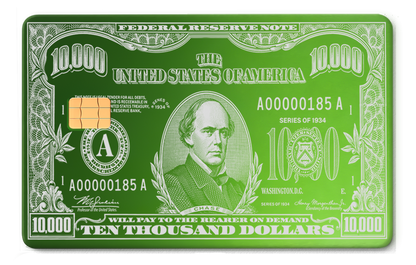 $10,000 Bill Card