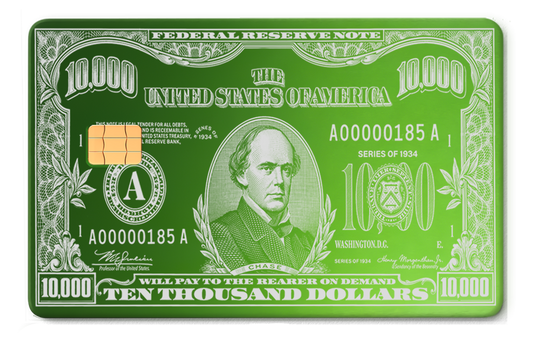 $10,000 Bill Card