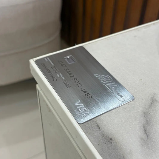 Custom JPM Metal Card - JP Morgan - Personalized Metal Card - Laser Engraved - Handmade - Novelty Gift - Wallet Card - JPM