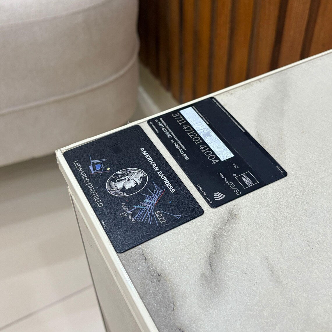 Carta metallica personalizzata Platinum ART AMEX - Carta Centurion - Carta in metallo personalizzata - Incisa al laser - Fatta a mano - Regalo originale - Carta da portafoglio