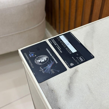 Carta metallica personalizzata Platinum ART AMEX - Carta Centurion - Carta in metallo personalizzata - Incisa al laser - Fatta a mano - Regalo originale - Carta da portafoglio