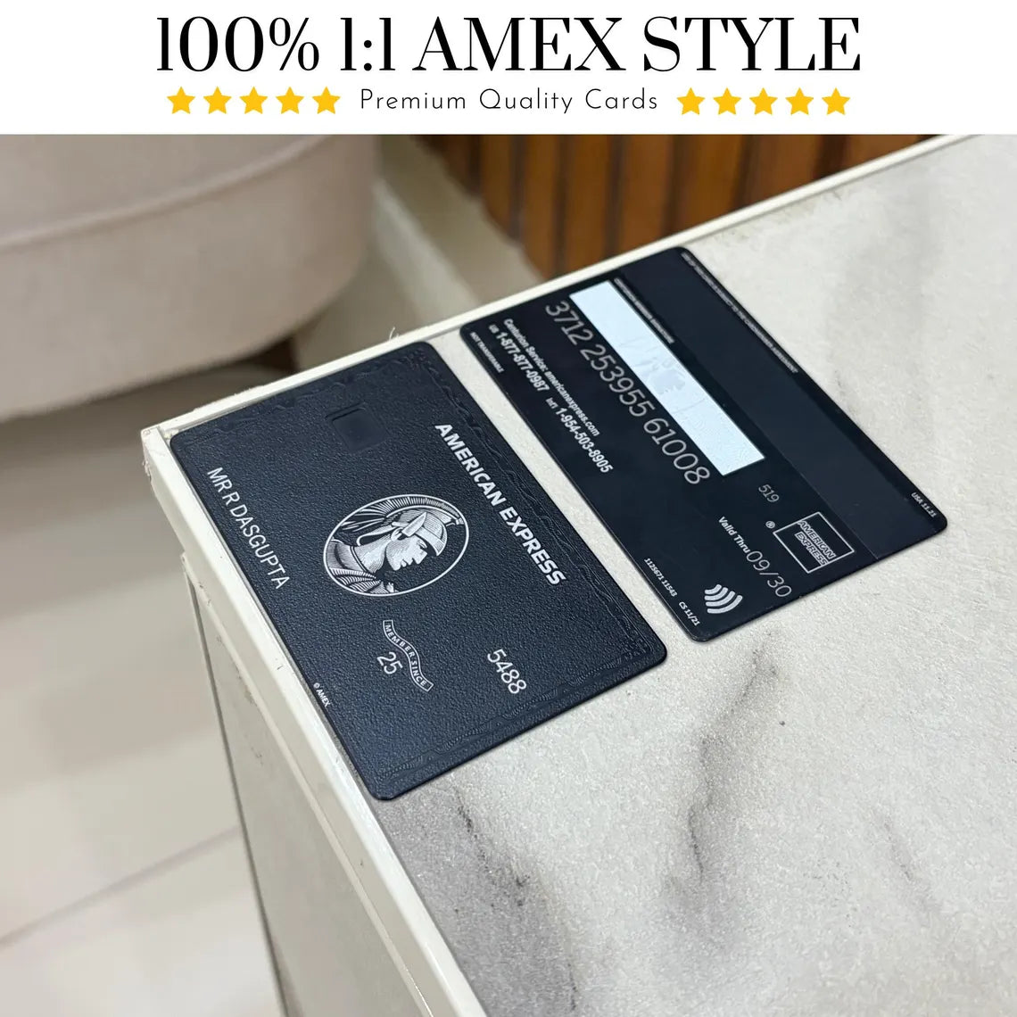 American Express Centurion Card - Carta Nera - Carte associative - 2026/27 - AMEX - Fatta a mano