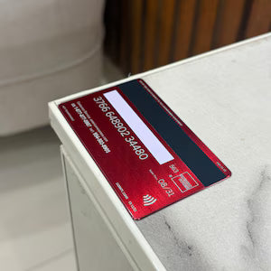 Carta AMEX Plum personalizzata in metallo - Carta Centurion - Carta in metallo personalizzata - Incisione laser - Fatta a mano - Regalo originale - Carta da portafoglio