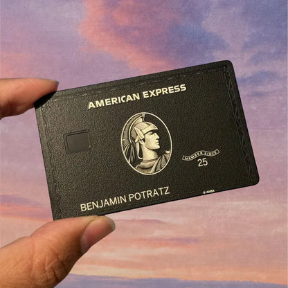 Black Card - La carta American Express Centurion - Carte associative - 2026/27 - AMEX - Fatto a mano