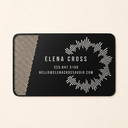 Matte Black Business Card