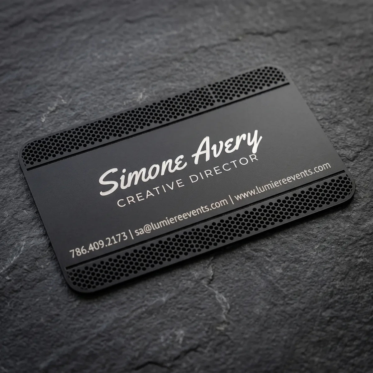 Black Business Card Studio