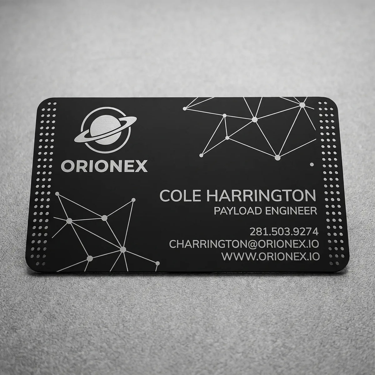 Matte Black Business Card