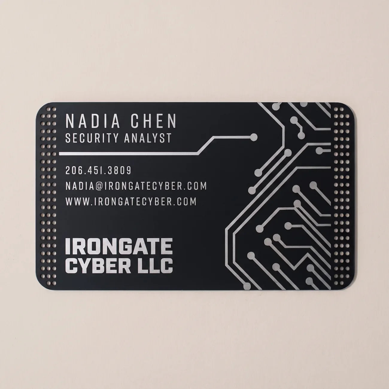 Black Business Card Studio