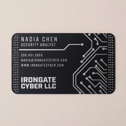 Matte Black Business Card