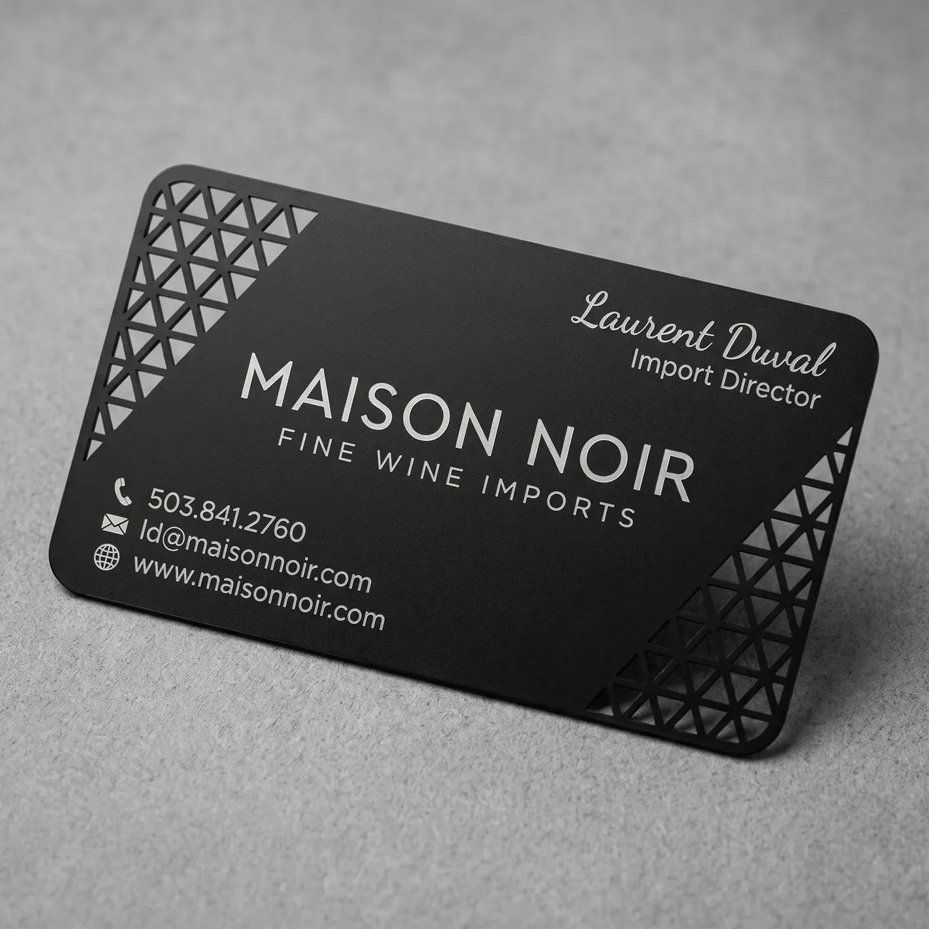 Black Business Card Studio