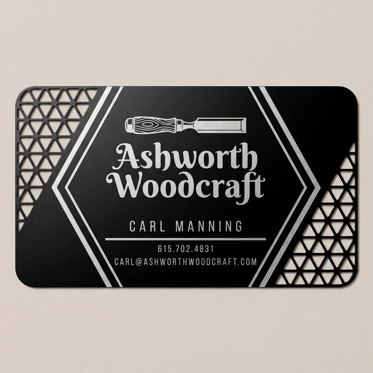 Matte Black Business Card