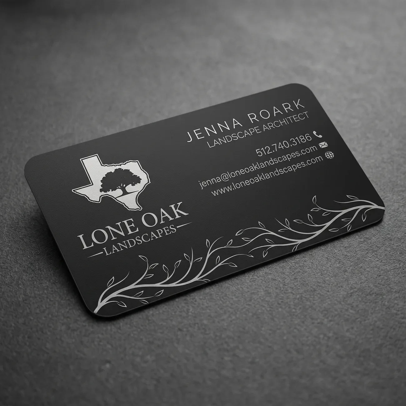 Black Business Card Studio