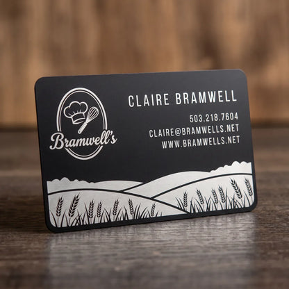 Matte Black Business Card