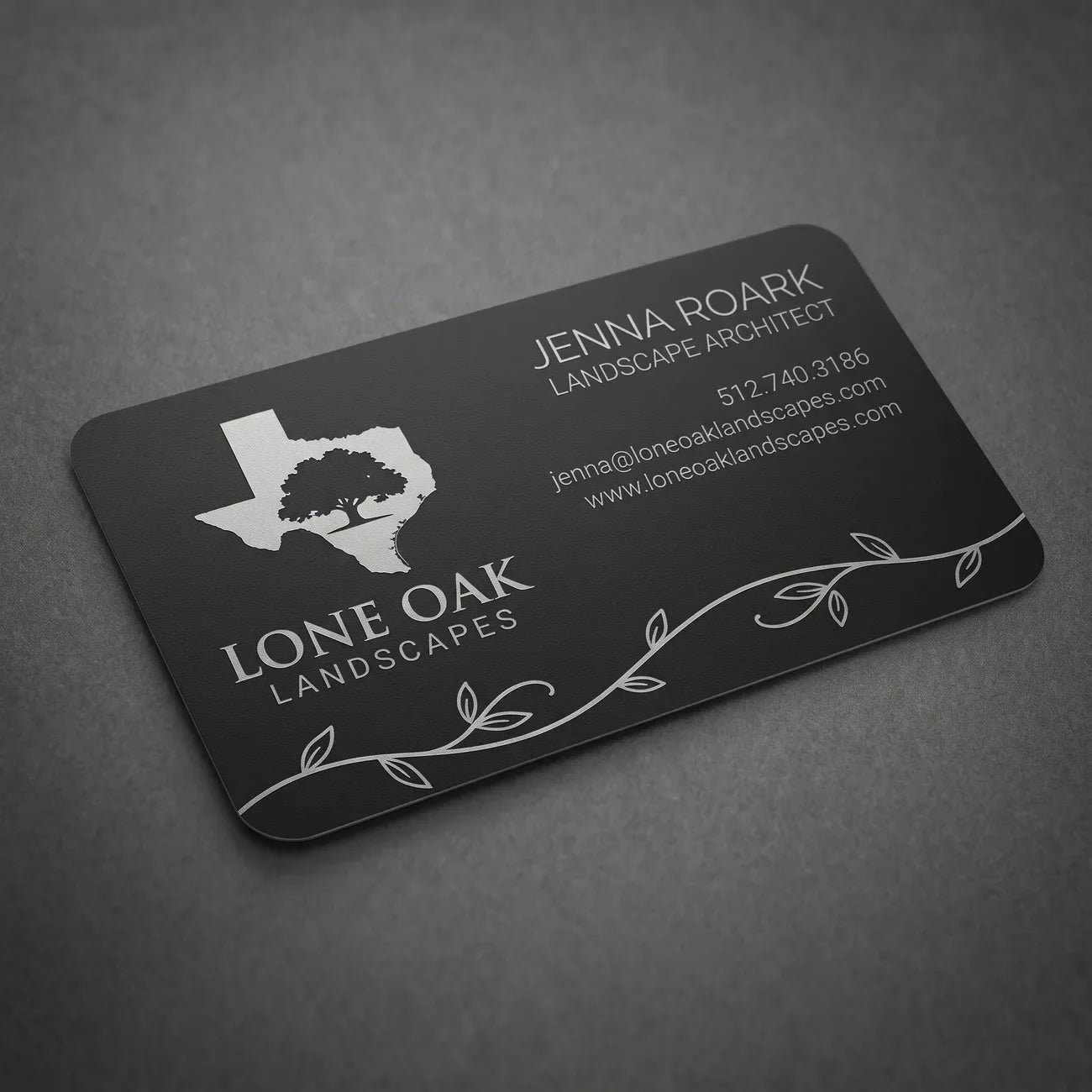 Black Business Card Studio
