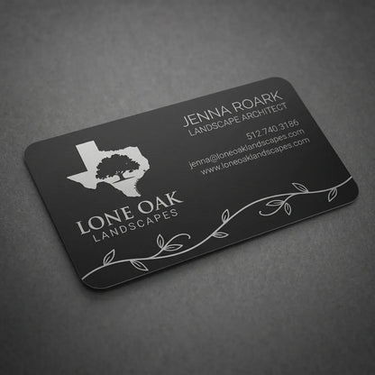 Matte Black Business Card