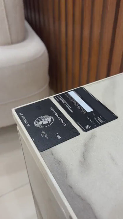 Black Card - La carta American Express Centurion - Carte associative - 2026/27 - AMEX - Fatto a mano
